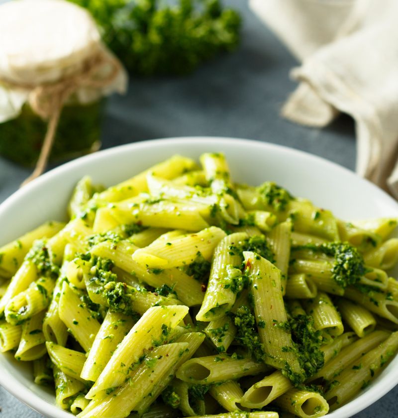 Gluten-Free Pasta Salad with Low FODMAP Pesto